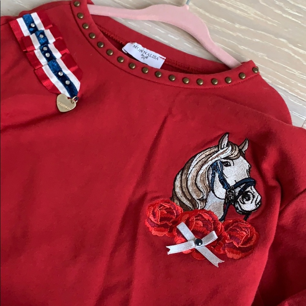 Monnalisa girls set sweatshirt and sweatpants - Picture 3 of 7